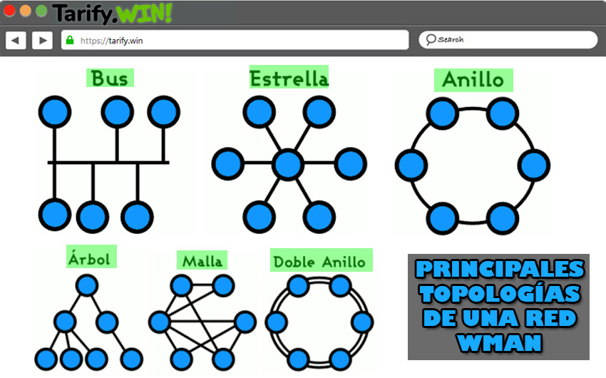 Topologías de una conexión WMAN ¿Cuáles son las más utilizadas para estas redes?